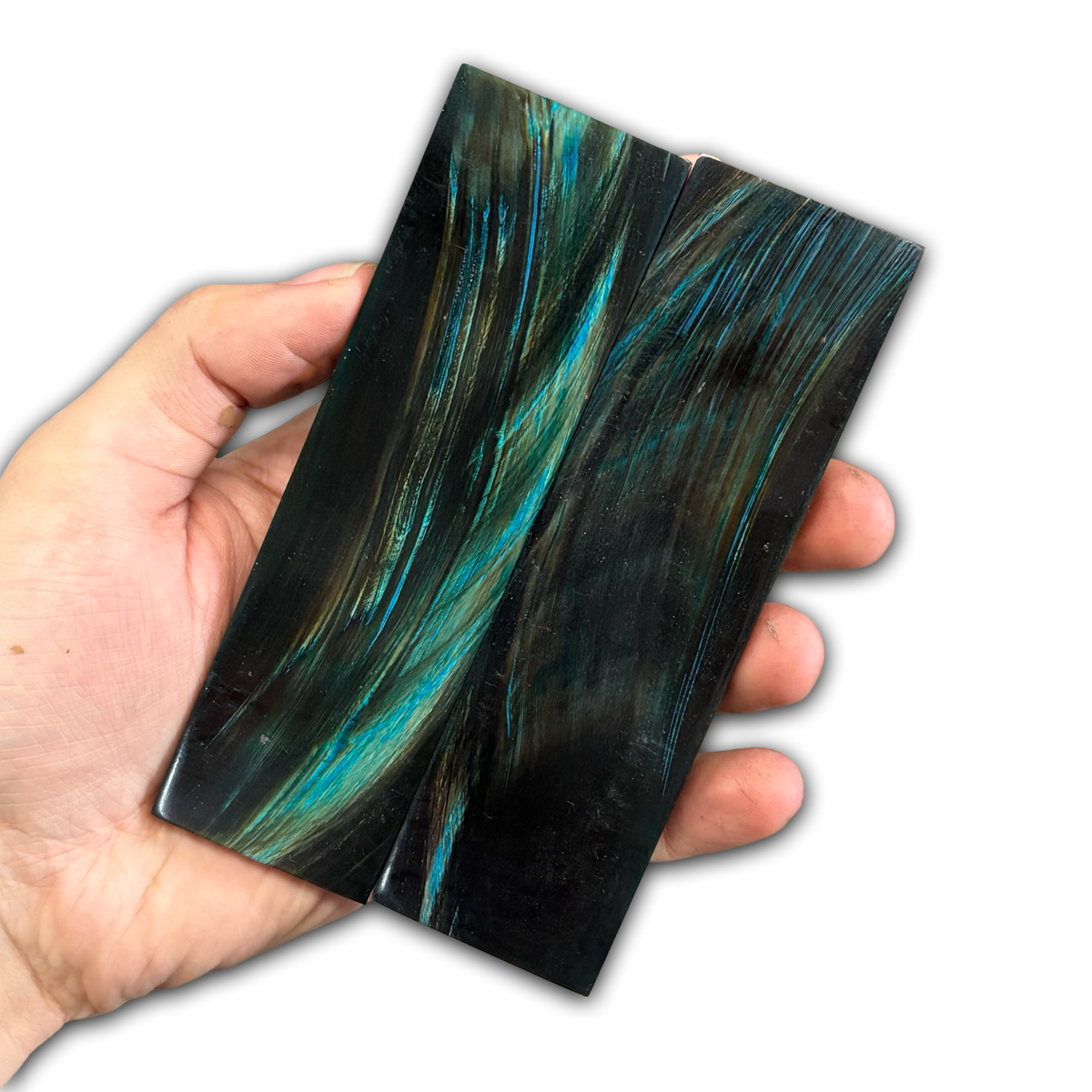 Buffalo Horn Scales - Blue