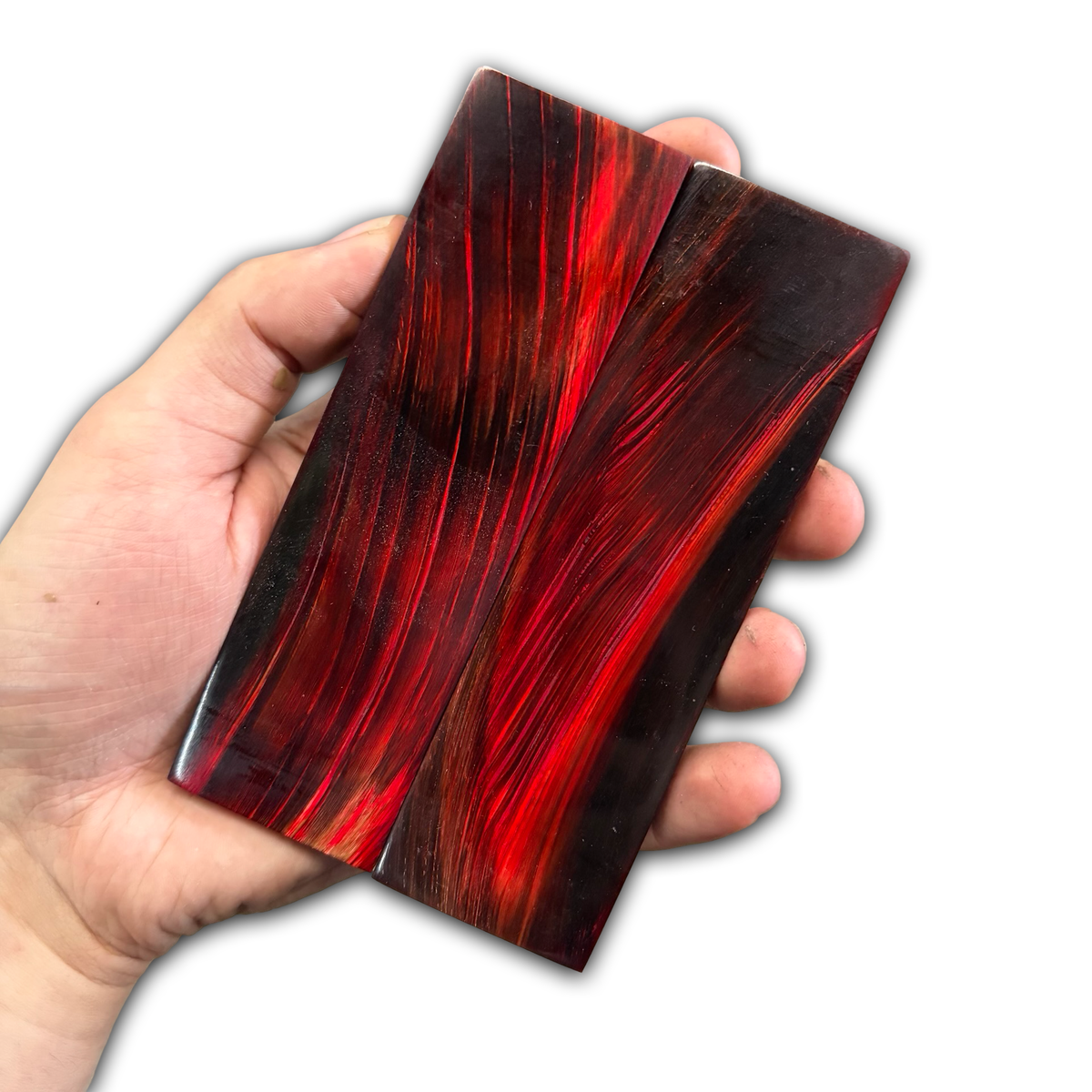 Buffalo Horn Scales - Red
