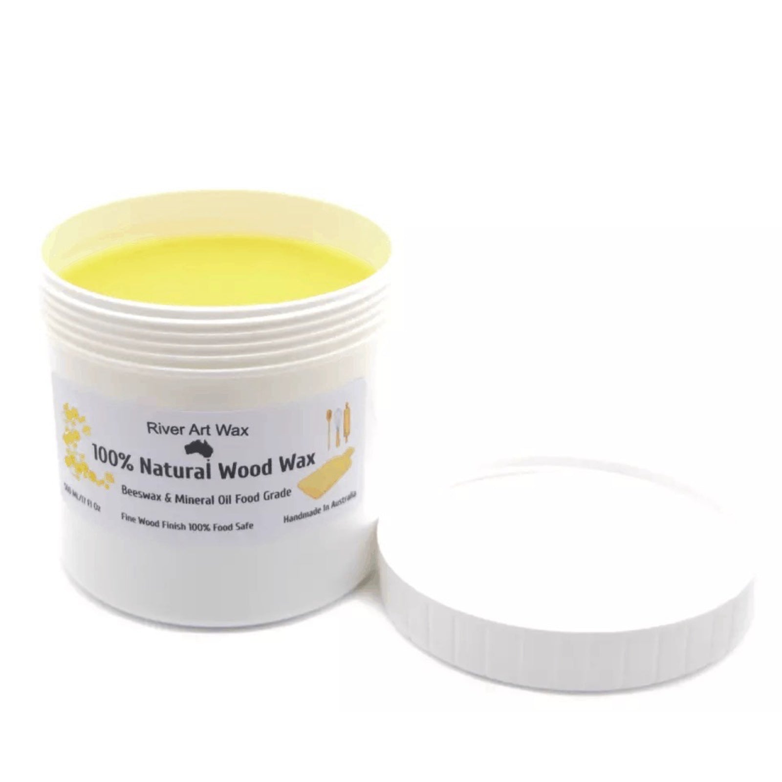 Food-Grade Natural Beeswax Wood Wax Paste - 500ml