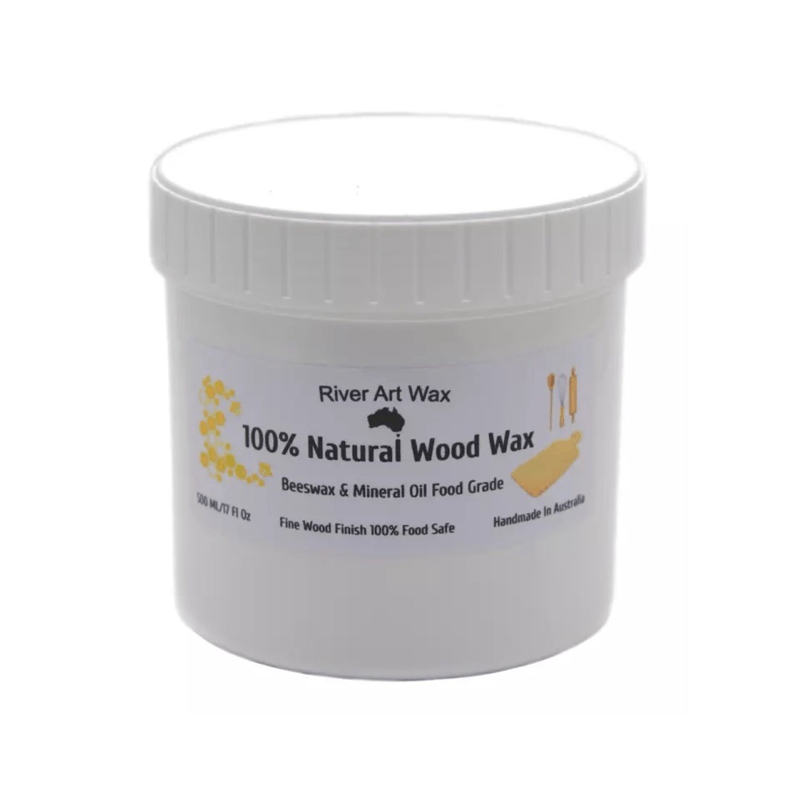 Food-Grade Natural Beeswax Wood Wax Paste - 500ml