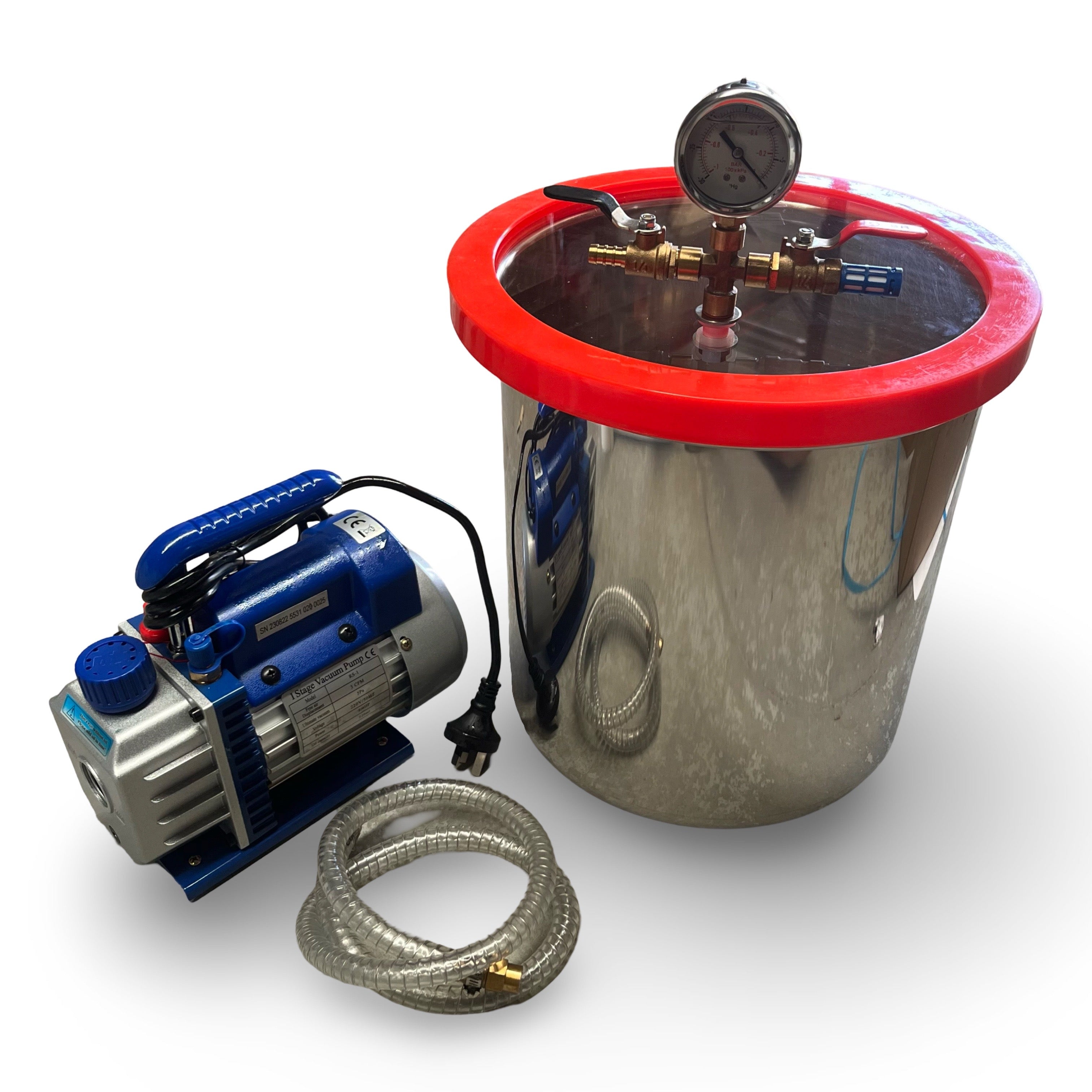 19L Gallon Vacuum Chamber with Pump