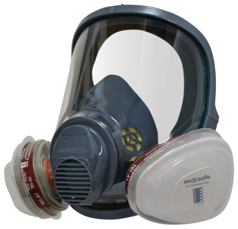 MaxiGuard Full Face Respirator Mask - Medium