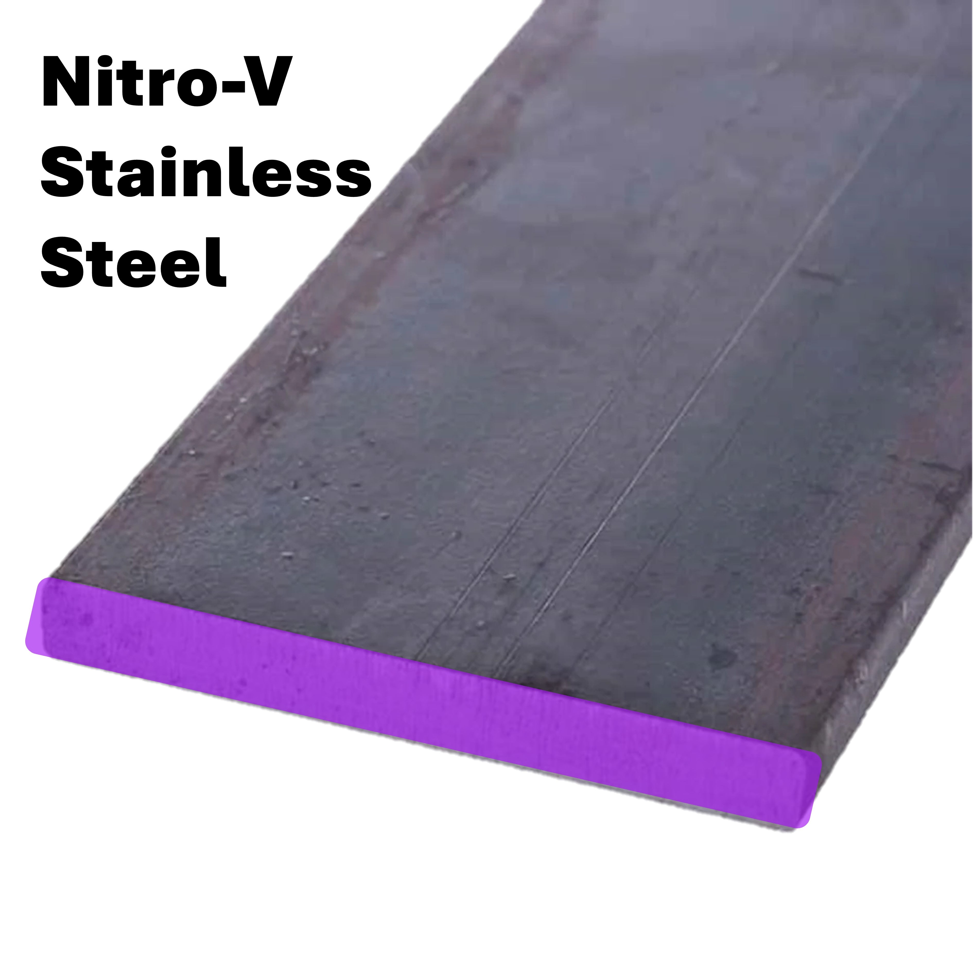 Nitro-V - Stainless Blade Steel Flat Bars