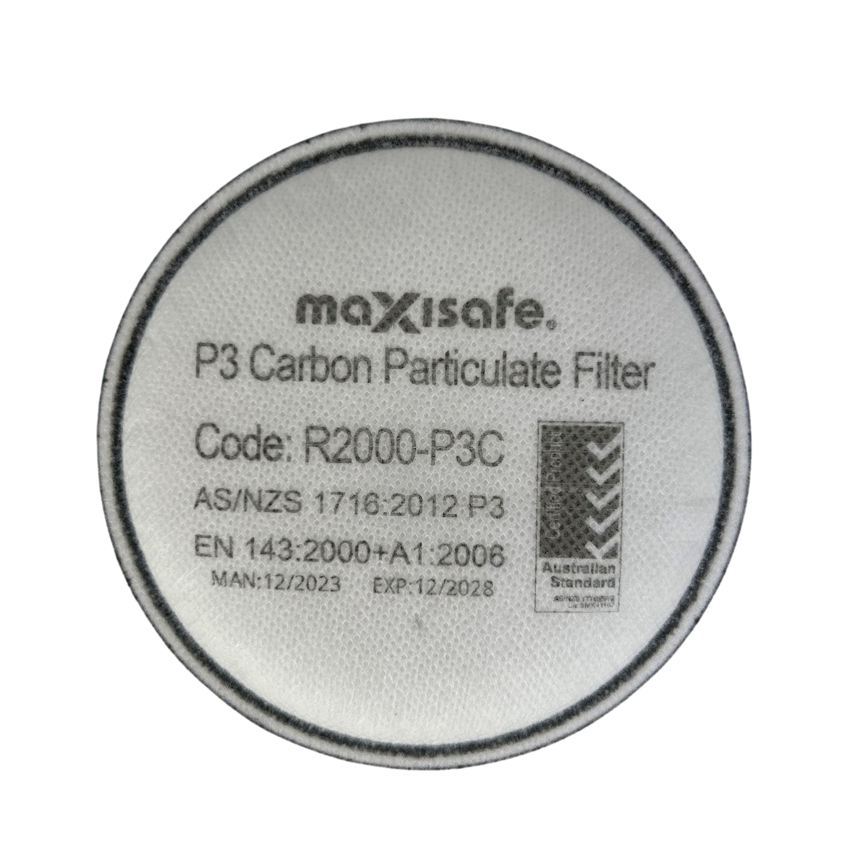 MaxiSafe R2000 P3 Carbon Particulate Filter Pair