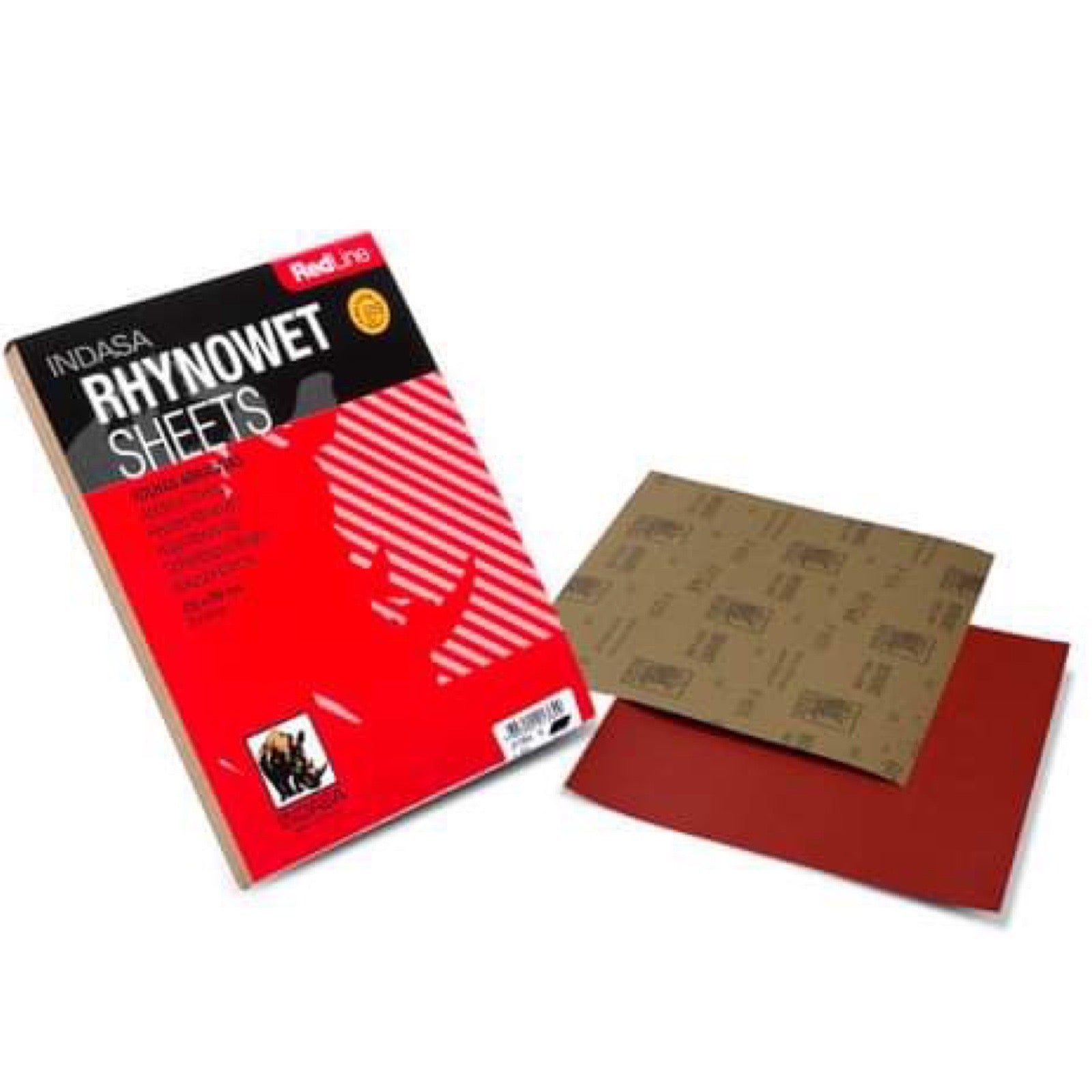 Rhynowet Indasa Redline Wet and dry paper. For sanding metals