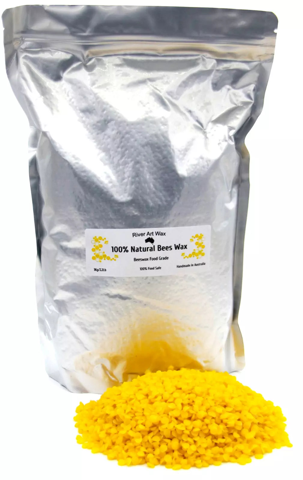 100% Natural Yellow Beeswax Pellets - 1KG