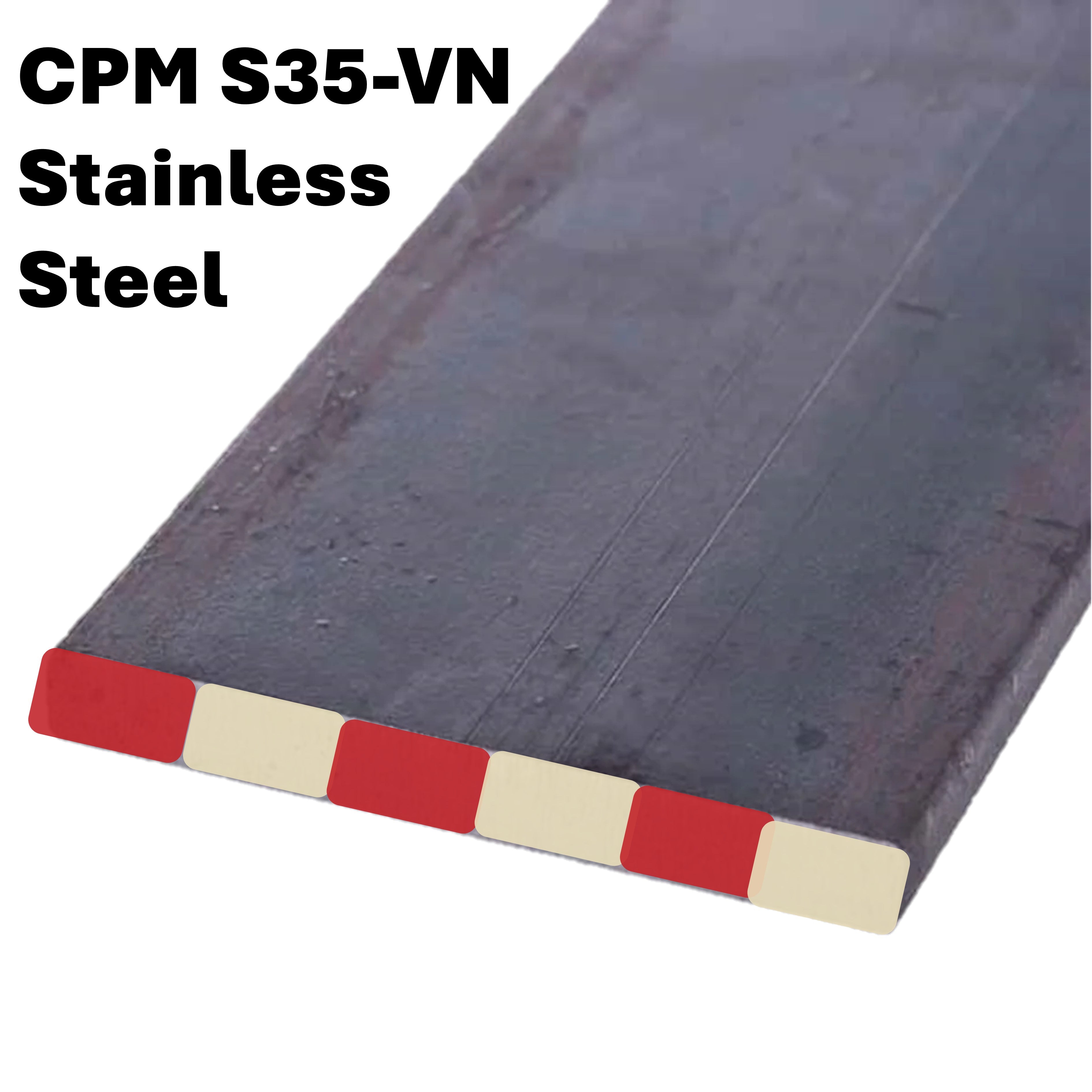 CPM S35-VN - Stainless Blade Steel Flat Bars