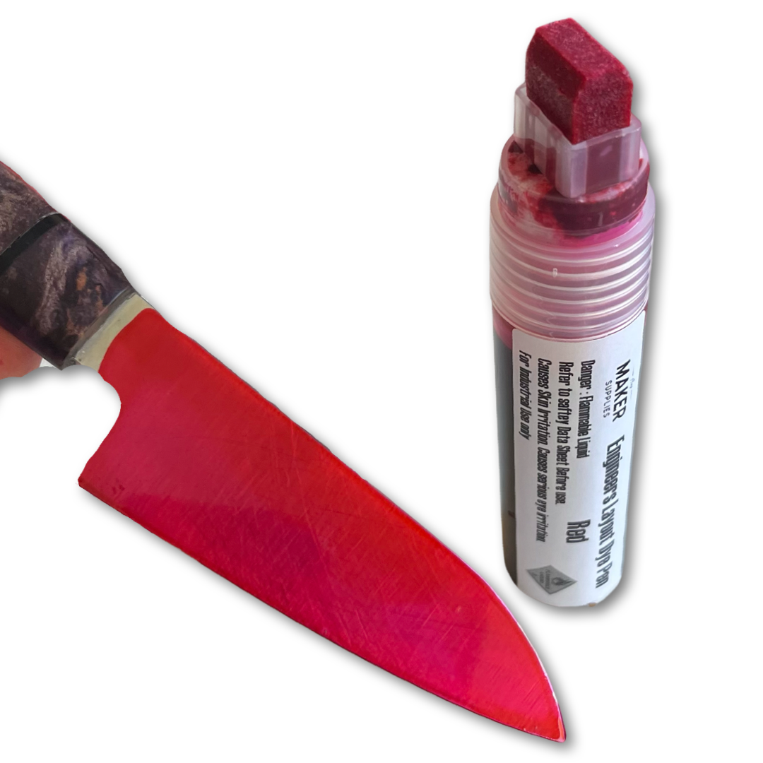 Engineers Red Layout Dye Pen & Refills