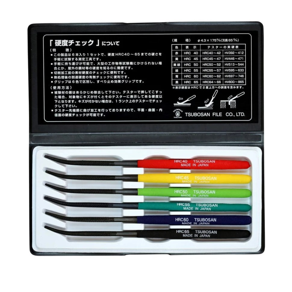 Rockwell Hardness Test File Set - Tsubosan