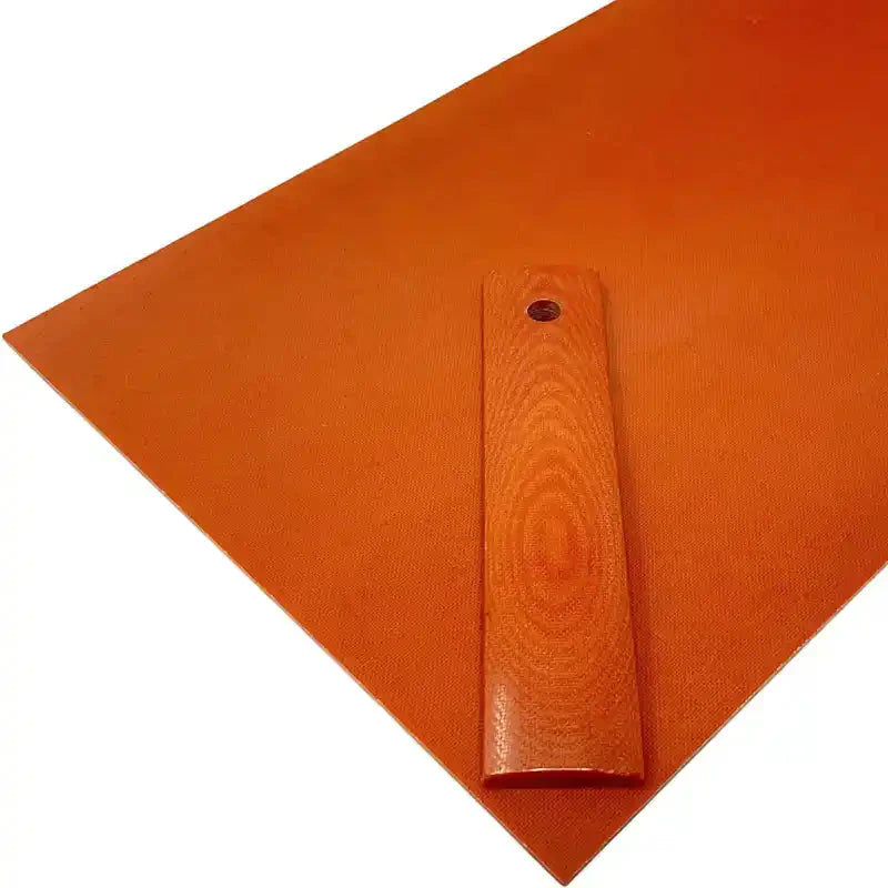 Vibe Composites - Linen Micarta - Bengal Orange Sheets