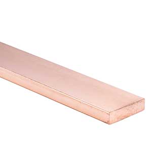 Copper Bars 2.38 - 8.89mm (0.094 - 0.350") x 300mm