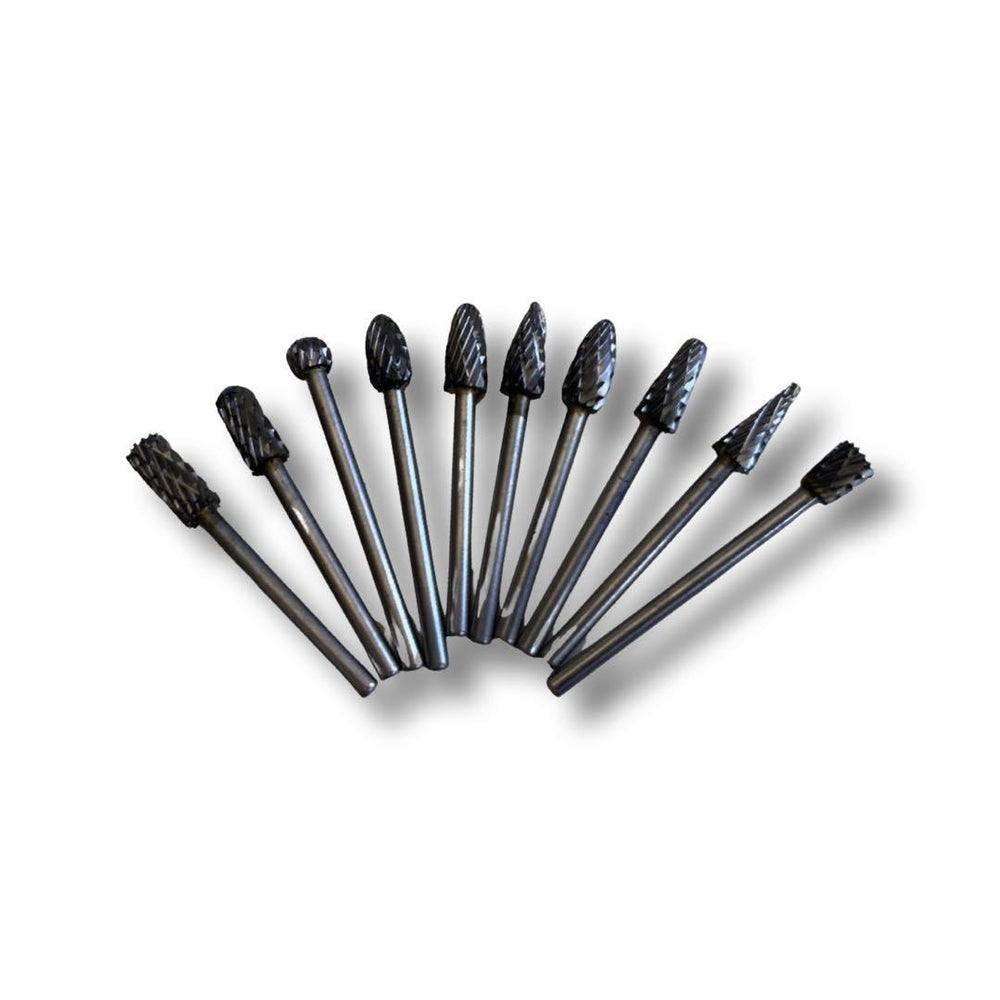 Tungsten Carbide Burr Set 10 Pcs Double Cut